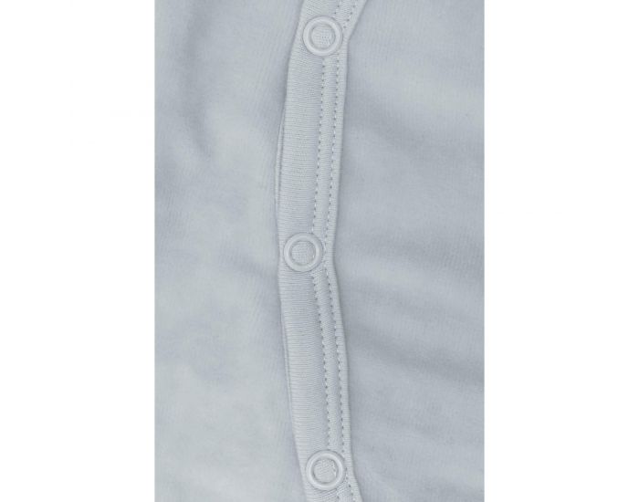 KADOLIS Pyjama Bb en Coton Bio - Plumes blanches - Bleu ciel (4)