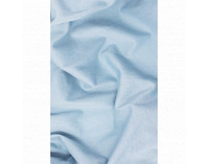KADOLIS Drap housse COTON BIO pour lit Bb - Bleu (18)
