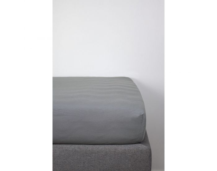 KADOLIS Drap housse COTON BIO pour lit Bb - Bleu (46)