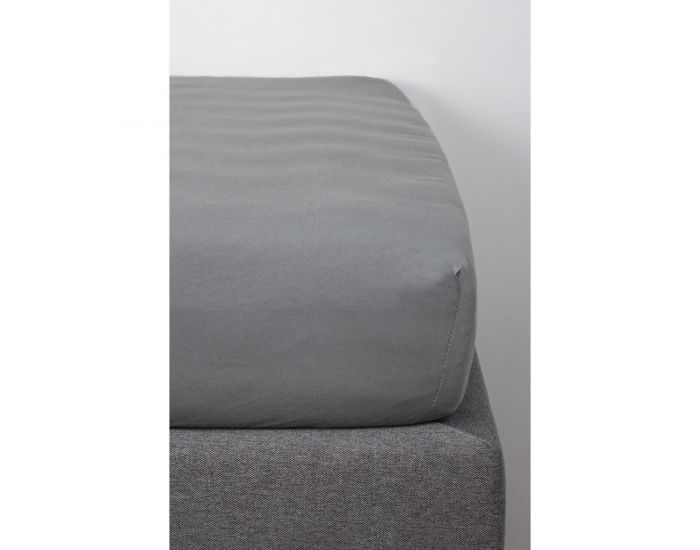 KADOLIS Drap housse COTON BIO pour lit Bb - Bleu (47)