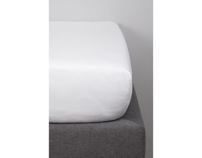 KADOLIS Drap housse COTON BIO pour lit Bb - Bleu (7)