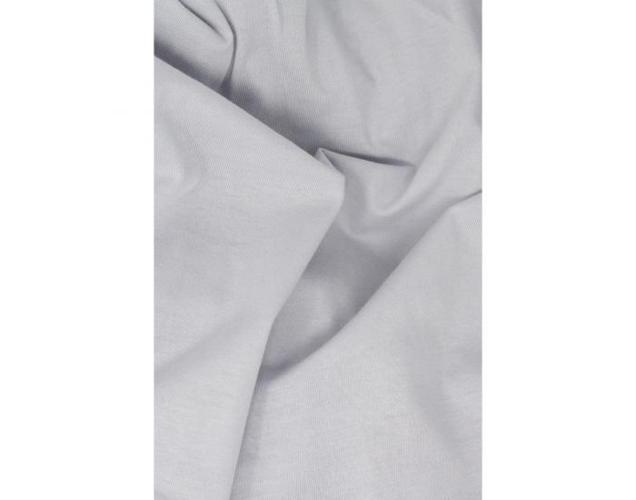 KADOLIS Drap Housse en Coton Bio - Berceau/landau Gris clair (4)