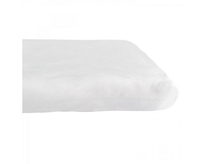 KADOLIS Drap Housse en Coton Bio - Berceau/landau Blanc (16)