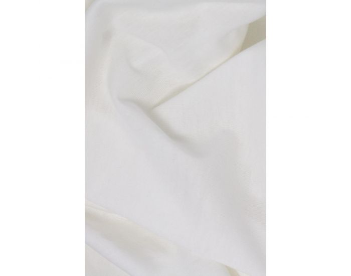 KADOLIS Drap Housse en Coton Bio - Berceau/landau Blanc (25)