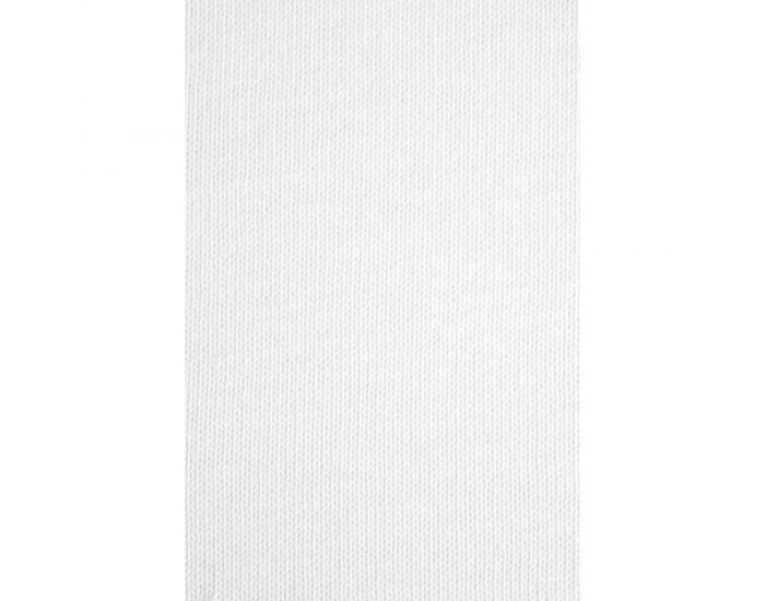 KADOLIS Drap Housse en Coton Bio - Berceau/landau Blanc (10)