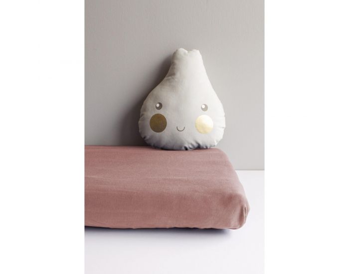 KADOLIS Drap Housse en Coton Bio - Berceau/landau Rose poudr (2)