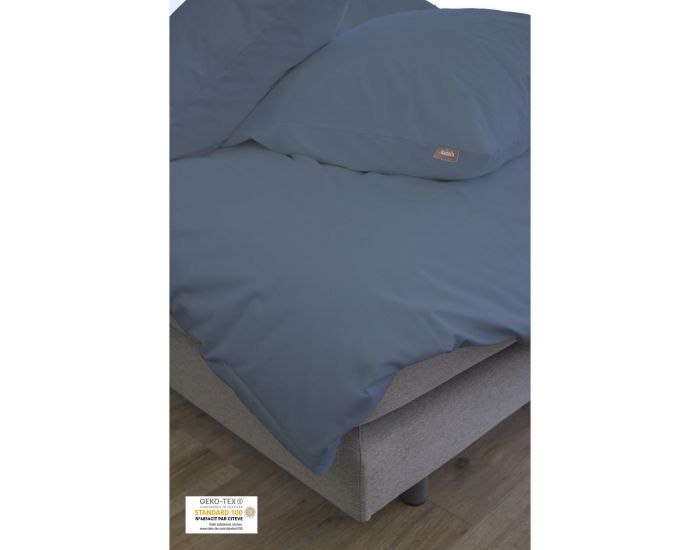 KADOLIS Housse de couette adulte + taies Coton bio Blanc (7)