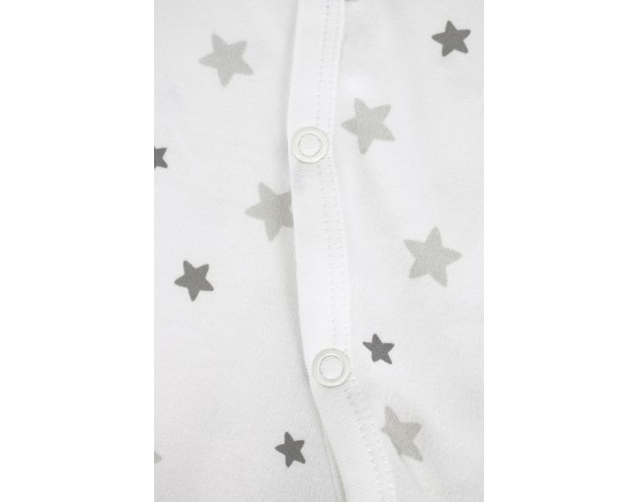 KADOLIS Pyjama Bb Et en Jersey de coton Bio - Etoiles grises (3)