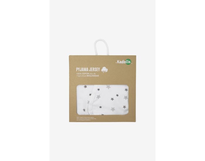 KADOLIS Pyjama Bb Et en Jersey de coton Bio - Etoiles grises (4)