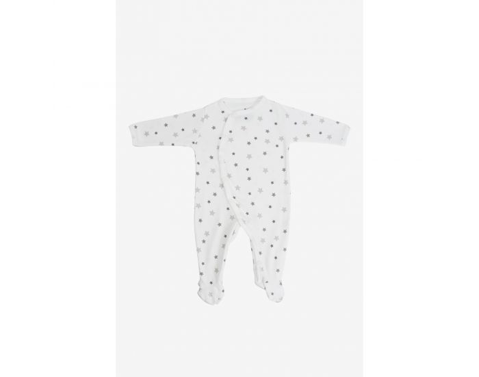 KADOLIS Pyjama Bb Et en Jersey de coton Bio - Etoiles grises (5)