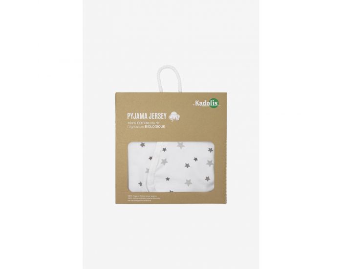 KADOLIS Pyjama Bb Et en Jersey de coton Bio - Etoiles grises (9)