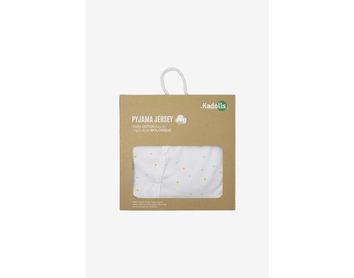 KADOLIS Pyjama Bb t en Jersey de Coton bio - Motifs Triangles (2)