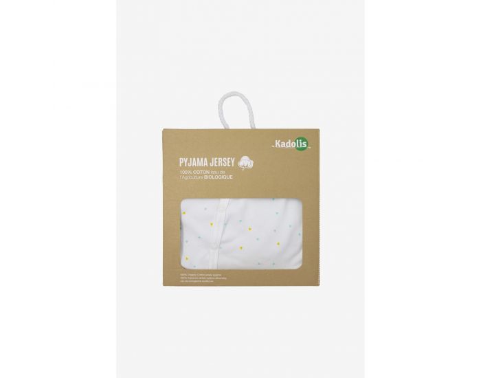 KADOLIS Pyjama Bb t en Jersey de Coton bio - Motifs Triangles (7)
