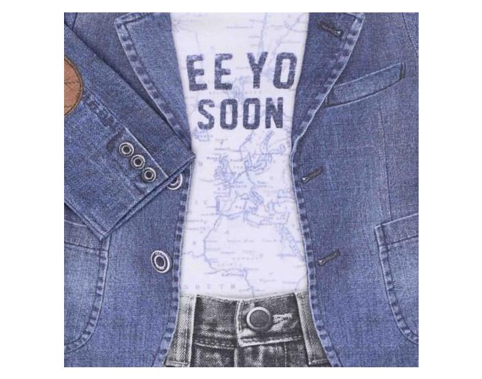 SEVIRA KIDS Combinaison bb garon en coton biologique - Joe Gris (2)