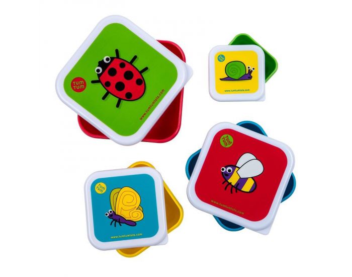 TUMTUM Lot de 4 Boites gigognes Bugs (1)