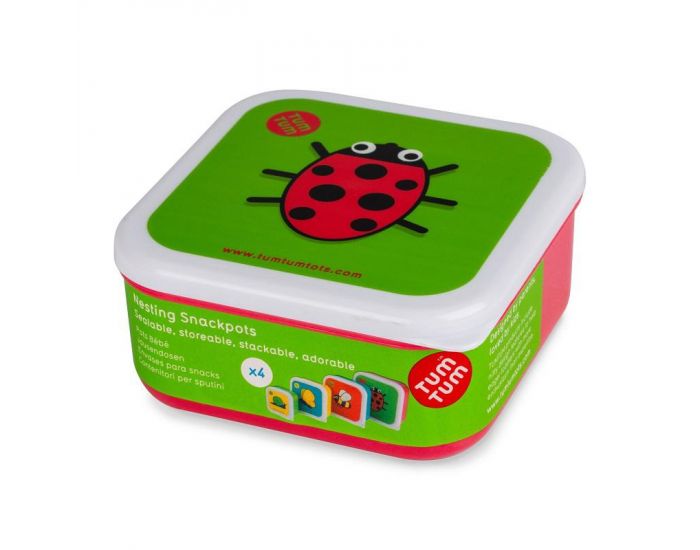 TUMTUM Lot de 4 Boites gigognes Bugs (5)