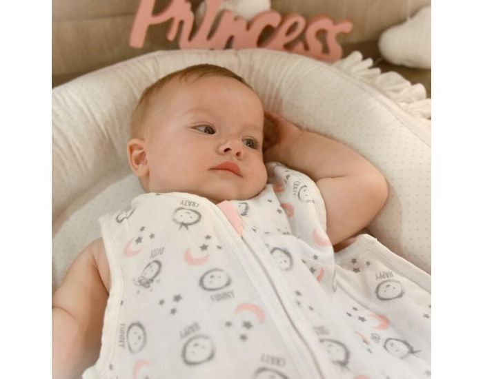 SEVIRA KIDS Gigoteuse  pieds en mousseline de coton biologique - Bb Bleu (11)