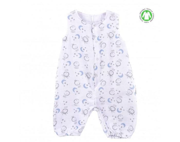 SEVIRA KIDS Gigoteuse  pieds en mousseline de coton biologique - Bb Bleu (8)