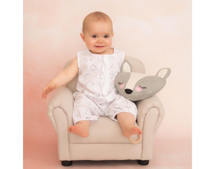 SEVIRA KIDS Gigoteuse  pieds en mousseline de coton biologique - Bb Rose (5)