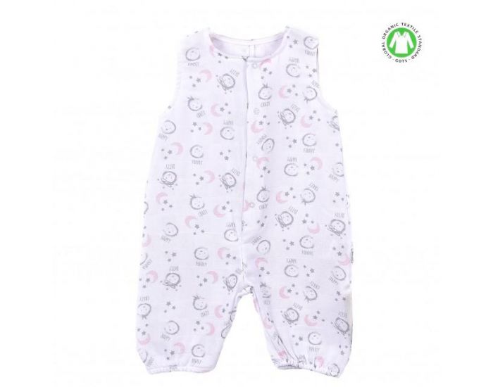 SEVIRA KIDS Gigoteuse  pieds en mousseline de coton biologique - Bb Rose (9)