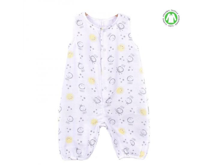 SEVIRA KIDS Gigoteuse  pieds en mousseline de coton biologique - Bb Jaune (6)