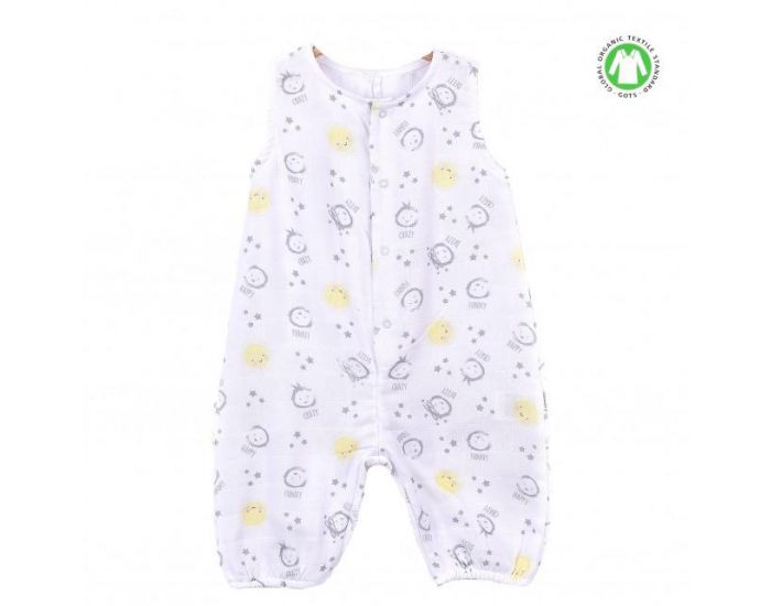 SEVIRA KIDS Gigoteuse  pieds en mousseline de coton biologique - Bb Jaune (9)