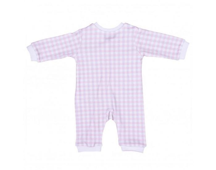 SEVIRA KIDS Combi bb zipe en coton biologique GOTS de 1 mois  12 mois - Collection Vichy Rose (9)