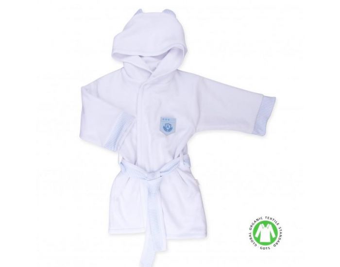 SEVIRA KIDS Peignoir bb et enfant  capuche en coton bio GOTS - Dreams Bleu (13)