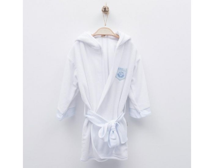 SEVIRA KIDS Peignoir bb et enfant  capuche en coton bio GOTS - Dreams Bleu (5)