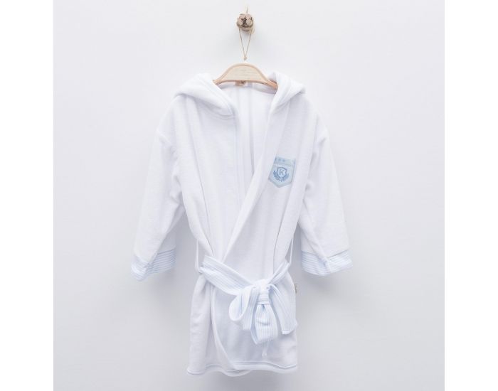 SEVIRA KIDS Peignoir bb et enfant  capuche en coton bio GOTS - Dreams Bleu (10)