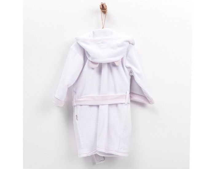 SEVIRA KIDS Peignoir bb et enfant  capuche en coton bio GOTS - Dreams Rose (13)