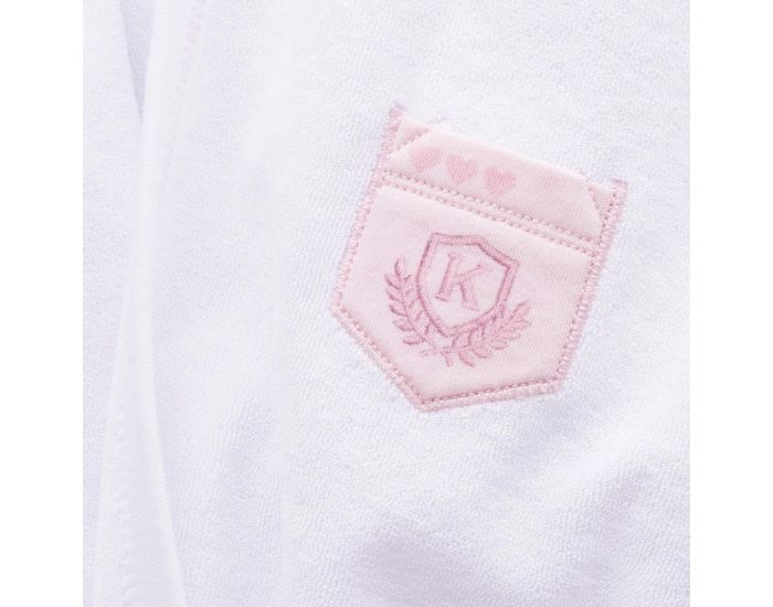 SEVIRA KIDS Peignoir bb et enfant  capuche en coton bio GOTS - Dreams Rose (14)