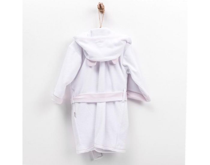 SEVIRA KIDS Peignoir bb et enfant  capuche en coton bio GOTS - Dreams Rose (17)