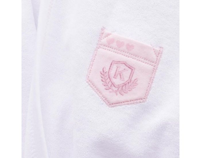 SEVIRA KIDS Peignoir bb et enfant  capuche en coton bio GOTS - Dreams Rose (18)