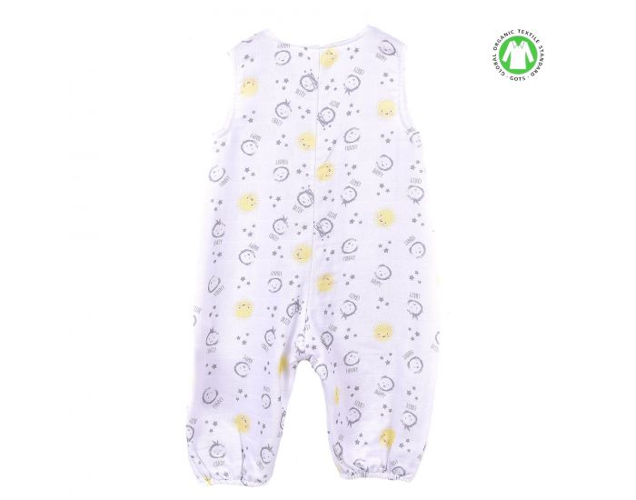 SEVIRA KIDS Gigoteuse  pieds en mousseline de coton biologique - Collection Enfant Jaune (4)