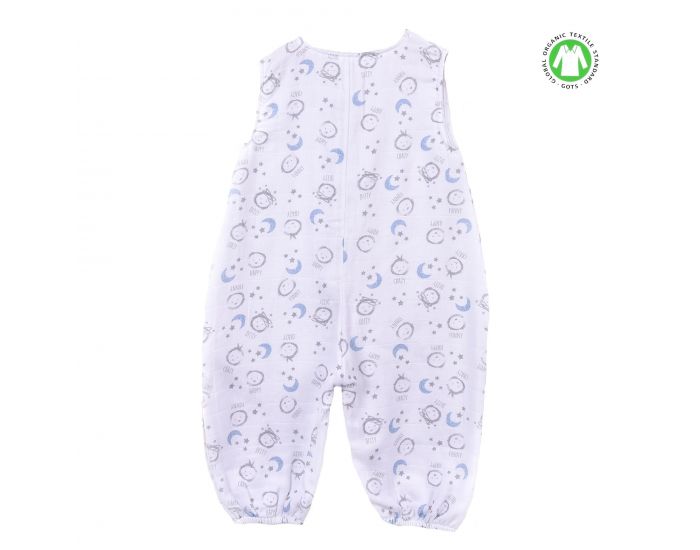 SEVIRA KIDS Gigoteuse  pieds en mousseline de coton biologique - Collection Enfant Bleu (4)