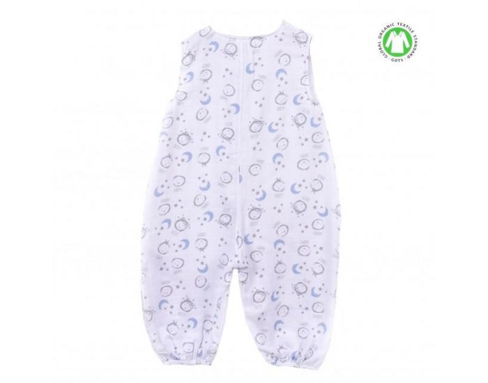 SEVIRA KIDS Gigoteuse  pieds en mousseline de coton biologique - Collection Enfant Bleu (10)