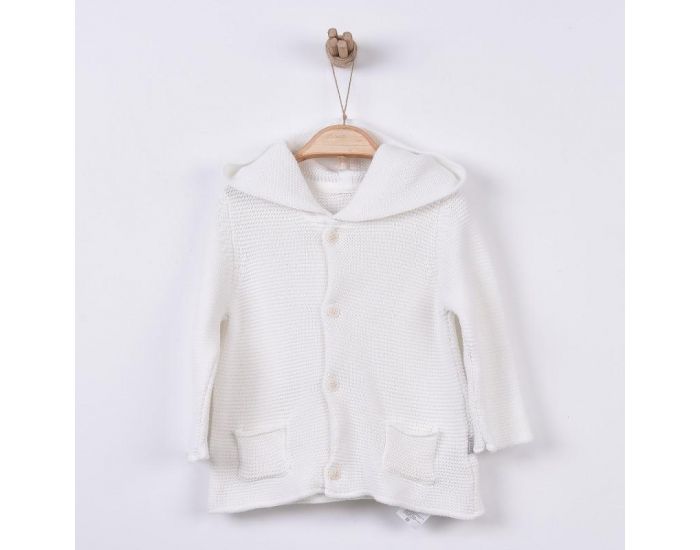 SEVIRA KIDS Cardigan bb en tricot - maille de coton biologique cru (5)