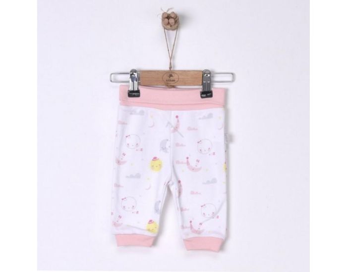 SEVIRA KIDS Lot de 2 pantalons bb en coton bio - Dreams Bleu (13)