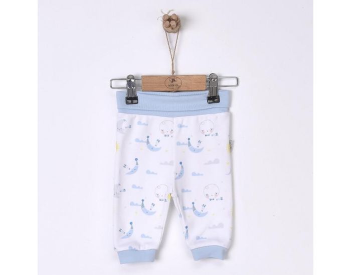 SEVIRA KIDS Lot de 2 pantalons bb en coton bio - Dreams Bleu (10)