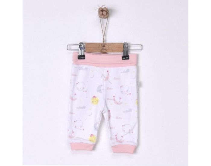 SEVIRA KIDS Lot de 2 pantalons bb en coton bio - Dreams Rose (7)