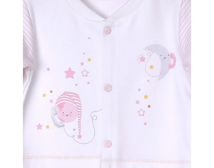 SEVIRA KIDS Pyjama dors-bien en coton biologique et velours -Dreams Rose (2)