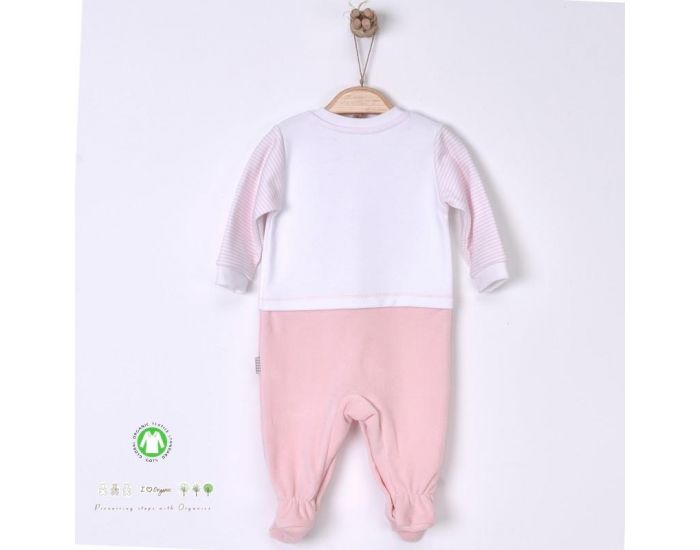 SEVIRA KIDS Pyjama dors-bien en coton biologique et velours -Dreams Rose (4)