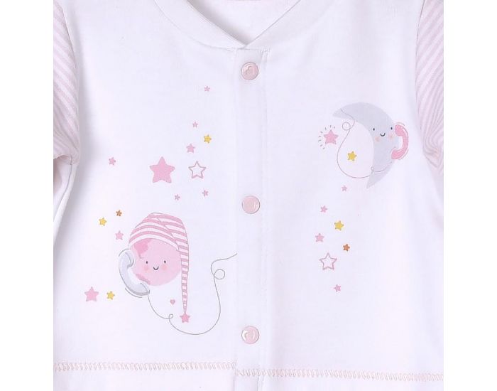 SEVIRA KIDS Pyjama dors-bien en coton biologique et velours -Dreams Rose (5)