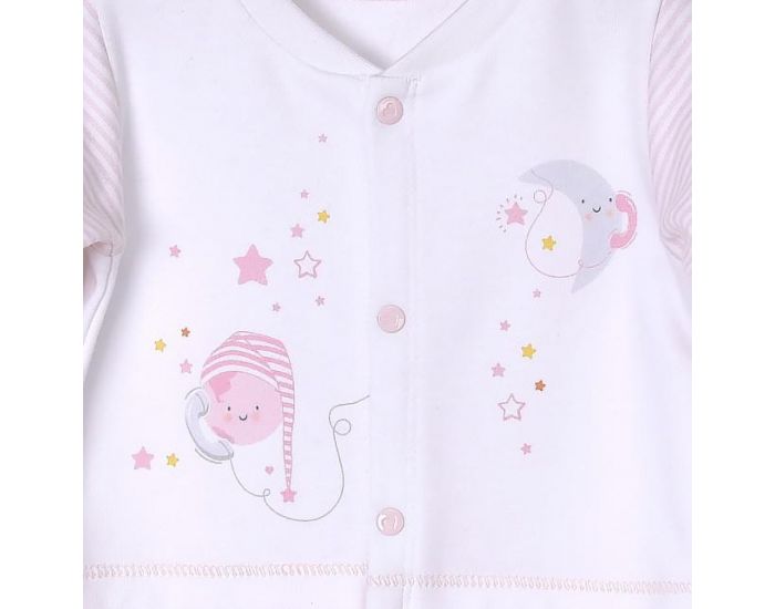 SEVIRA KIDS Pyjama dors-bien en coton biologique et velours -Dreams Rose (8)