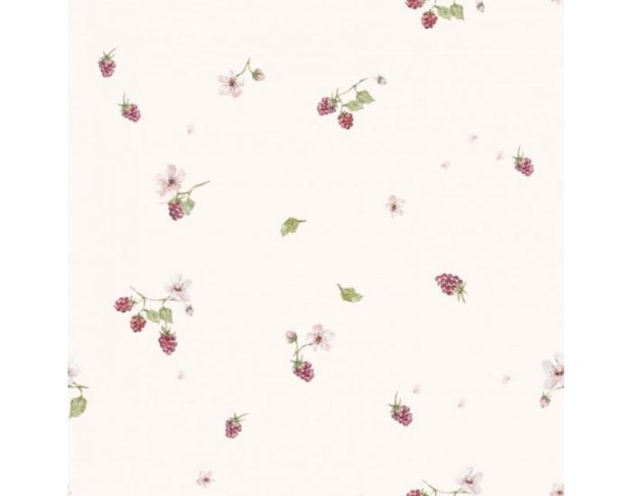 SEVIRA KIDS Drap housse bb en coton certifi - Collection Premium - Framboise (3)