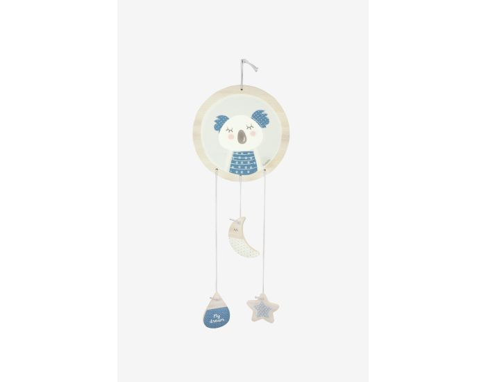 KADOLIS Porte-message Attrape-rve en bois - Koala Rose (1)