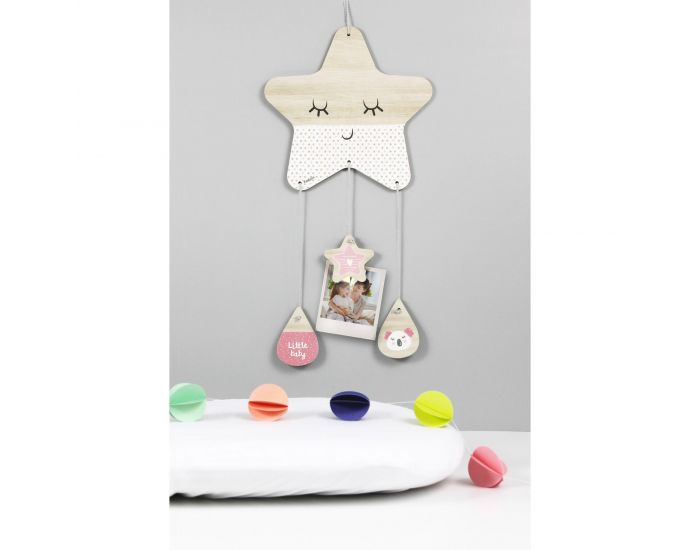 KADOLIS Porte-message Etoile en bois (4)