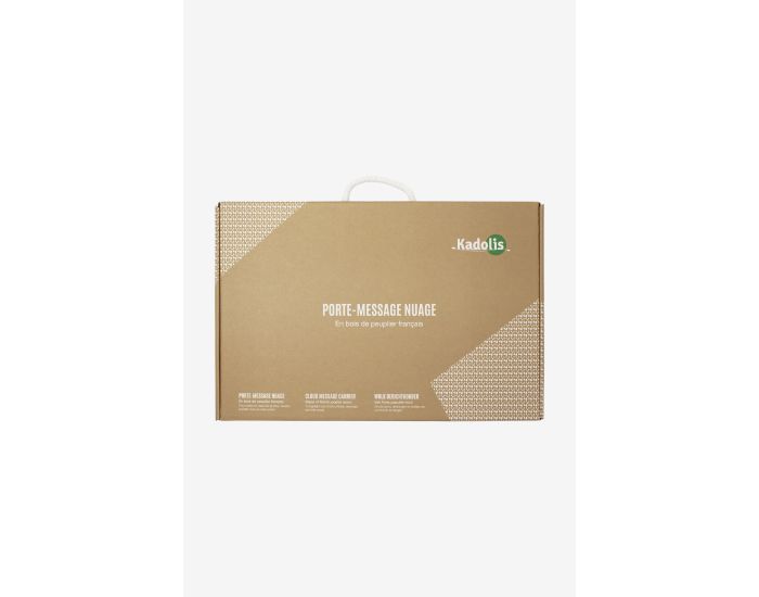 KADOLIS Porte-message Nuage en bois (4)