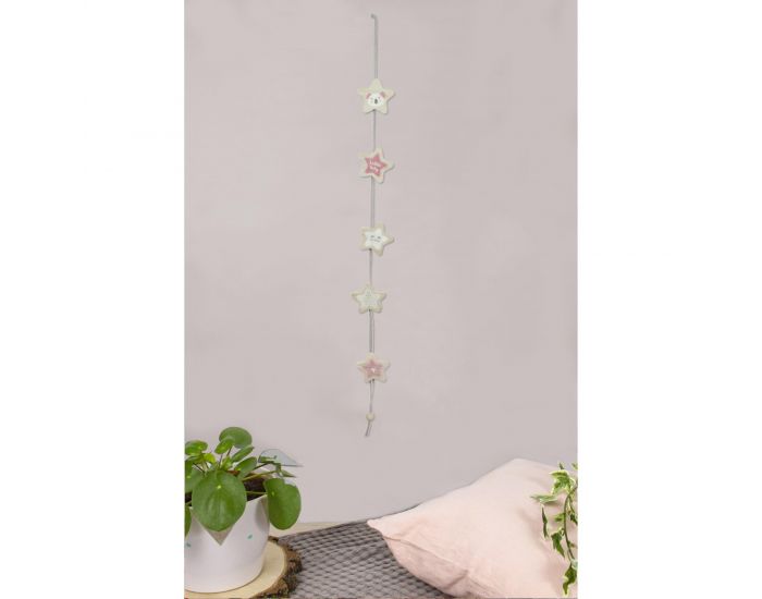 KADOLIS Guirlande Dcorative en Bois - Motifs toiles (10)